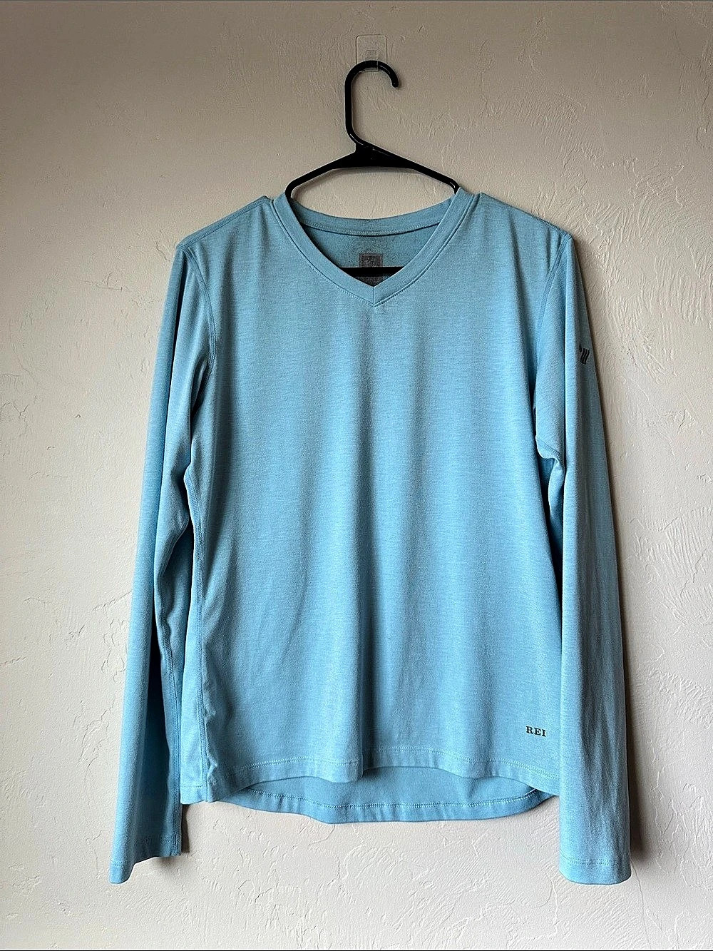 REI Long Sleeve Athletic Top in Blue Size Medium UPF 50